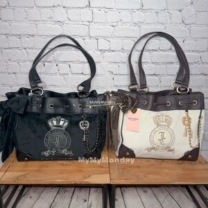 Juicy Couture Daydreamer Classic Juicy Lover Tote Bag Purse Set of 2